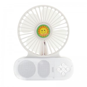 Mini újratölthető ventilátor, másfunkciós mini ventilátor, Bluetooth hangszóró ventilátorral